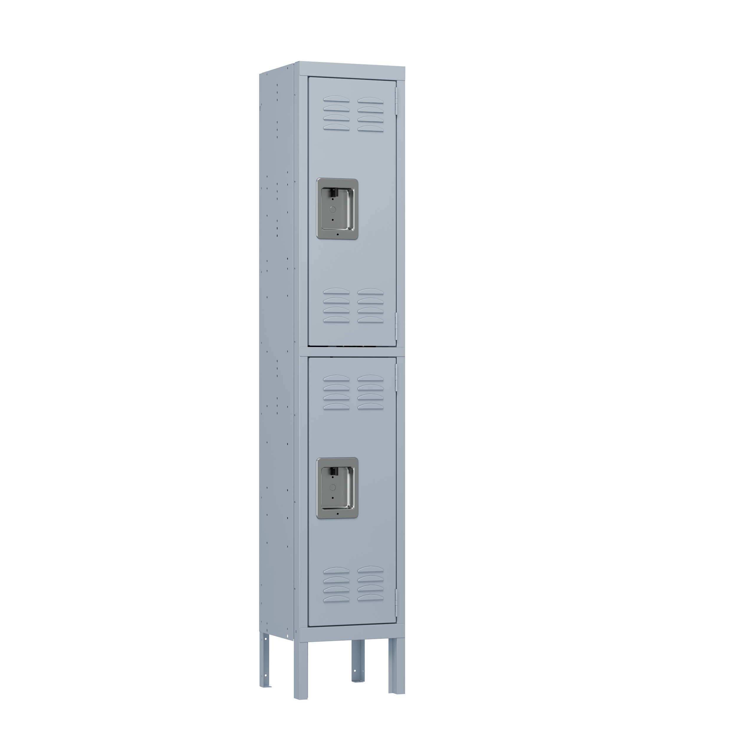 Two door single metal locker